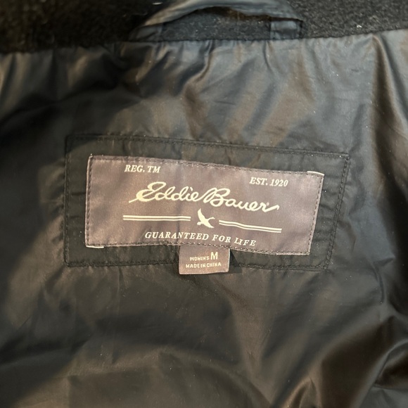 Eddie Bauer Black Down Parka - Picture 3 of 3
